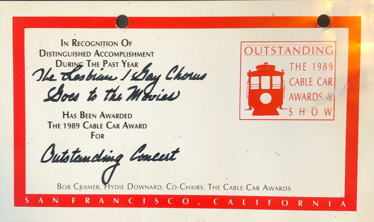 1989 Cable Car Award