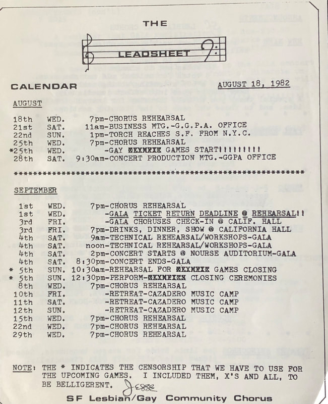Page from Lead Sheet