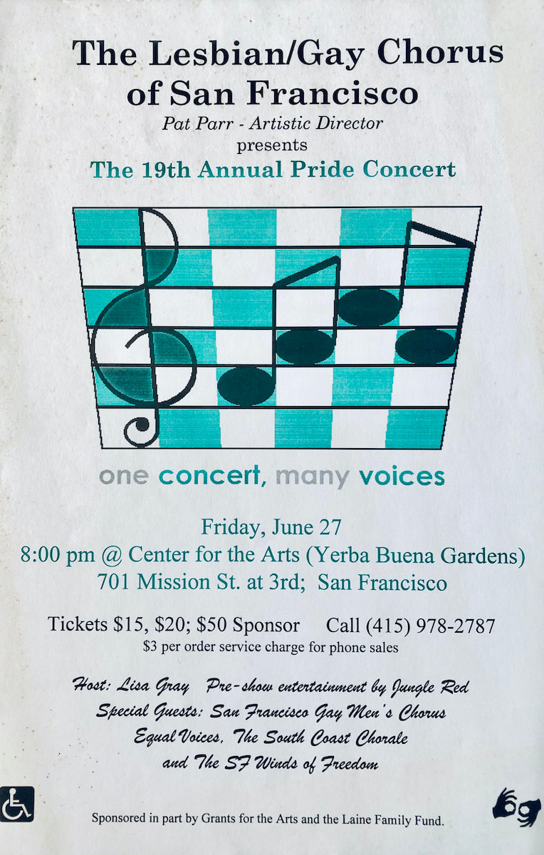 Pride concert poster 1997